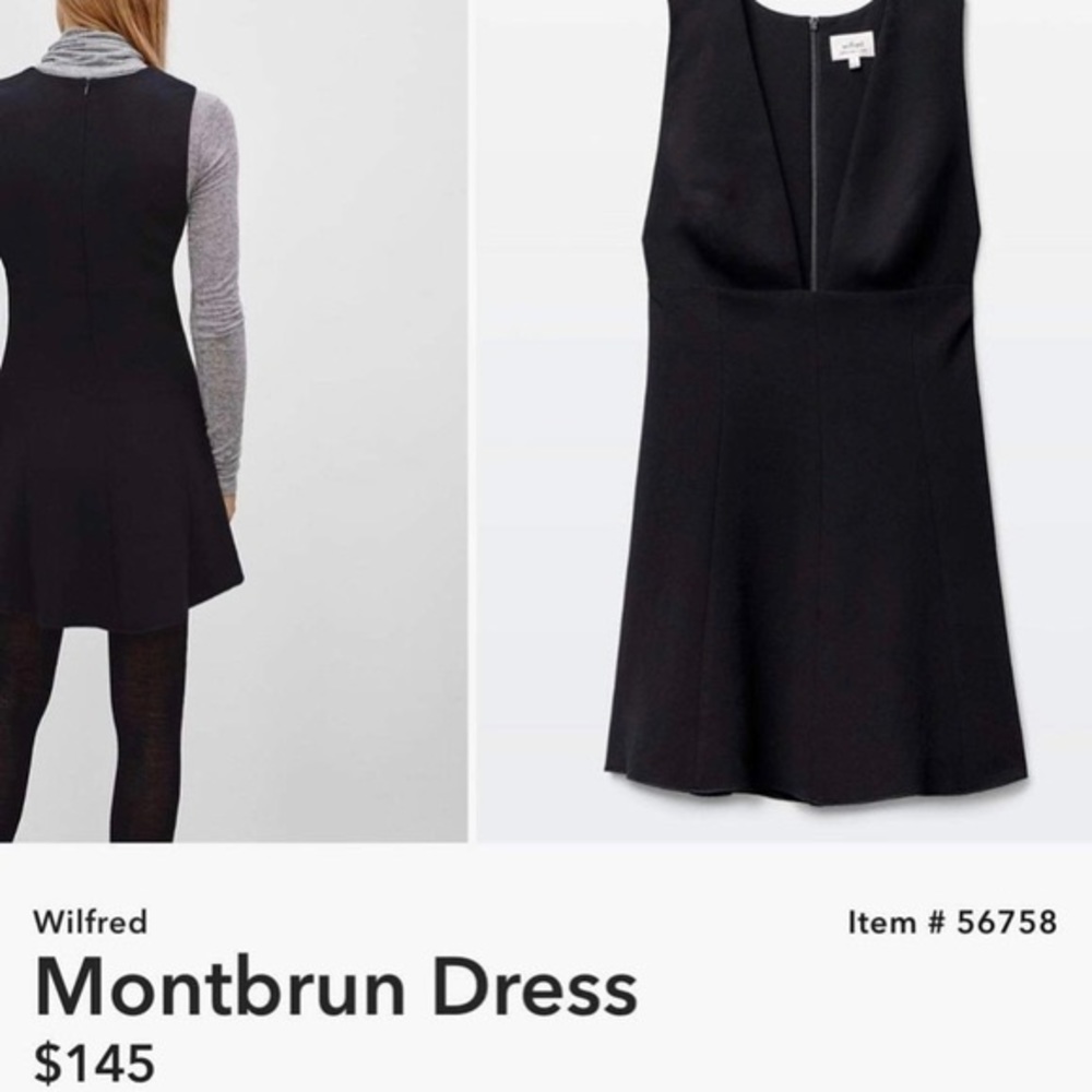 Aritzia Wilfred Suede Mini Dress in Black - Picture 7 of 10